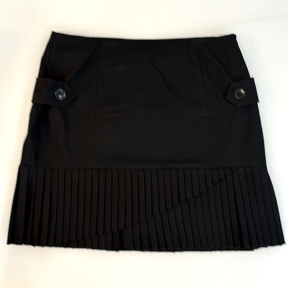 INC International Concepts Black Pleated Skirt